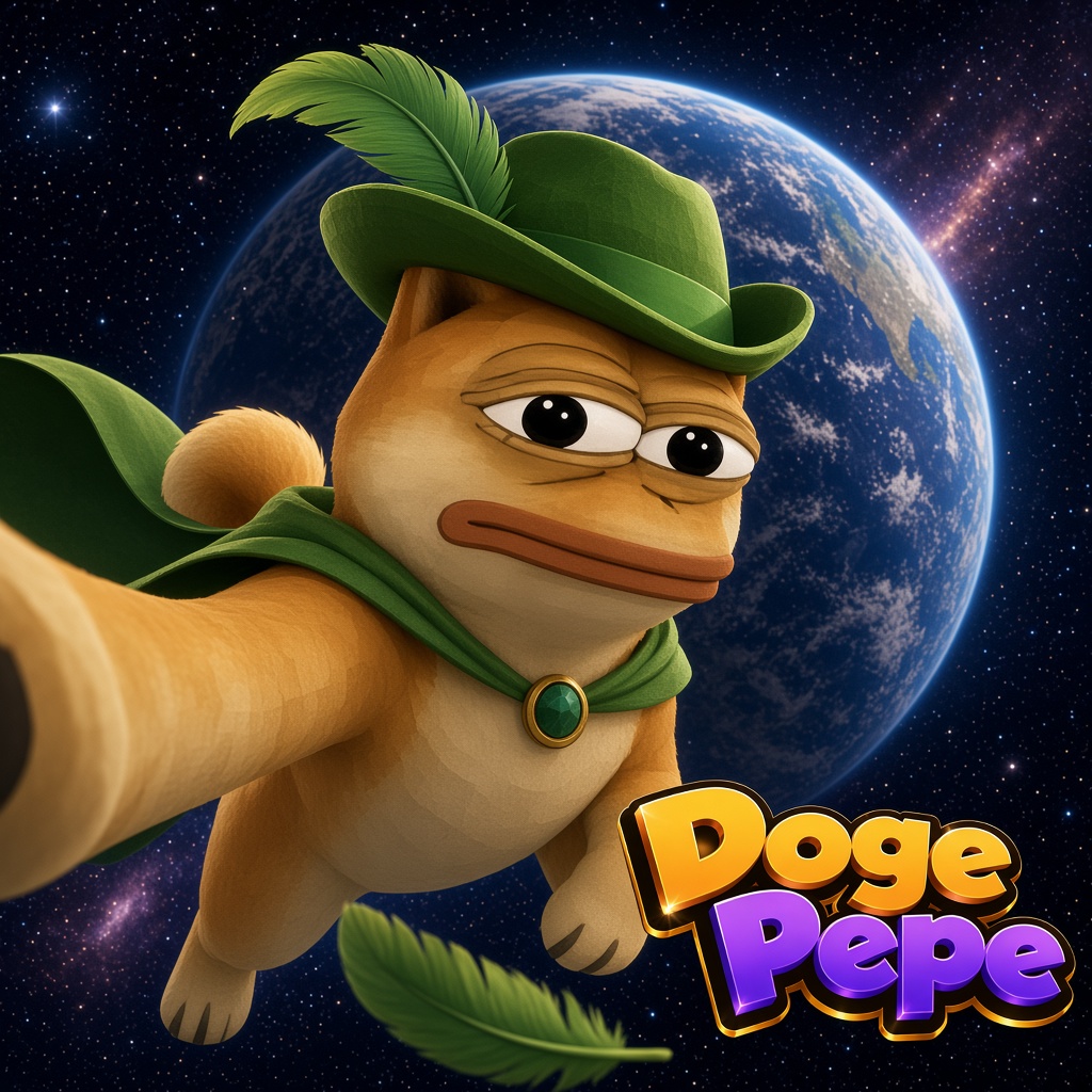 Doge Pepe takes a selfie in space